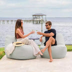 Fauteuil de jardin léger Big Joe Luft, tissu Sunbrella de qualité supérieure, rembourrage en billes ComfortFlow