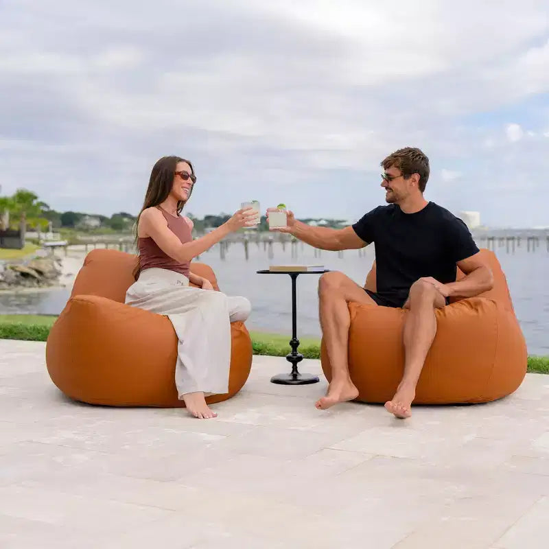 Fauteuil de jardin léger Big Joe Luft, tissu Sunbrella de qualité supérieure, rembourrage en billes ComfortFlow