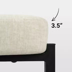 Tabourets de bar ronds Vatros, chaises de comptoir modernes rembourrées en velours pour salle à manger