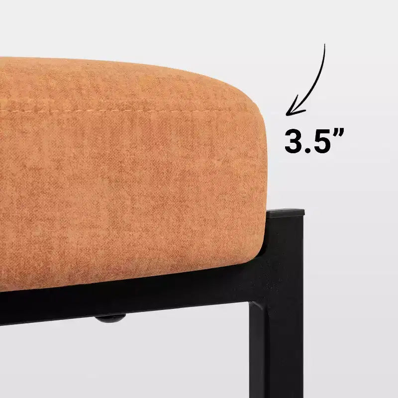 Tabourets de bar ronds Vatros, chaises de comptoir modernes rembourrées en velours pour salle à manger
