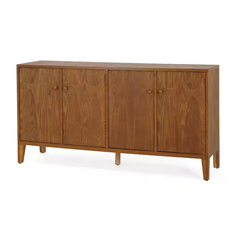 Buffet Christopher Knight Home Vaughan avec quatre étagères réglables et portes