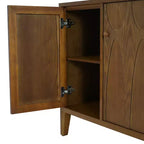 Buffet Christopher Knight Home Vaughan avec quatre étagères réglables et portes