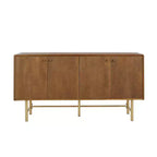 Christopher Knight Home Vincent Armoire de buffet contemporaine en métal avec deux étagères réglables
