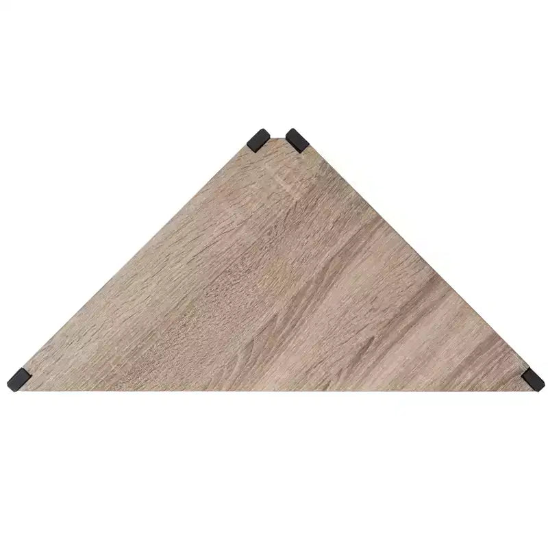 Étagère d'angle à 4 niveaux Logan - ETG4200 - Chêne gris clair/Noir - Safavieh