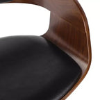 Tabouret de bar pivotant à 360°, tabouret de comptoir, chaise de salle à manger, tabouret de cuisine de pub, Noir et marron-ModernLuxe