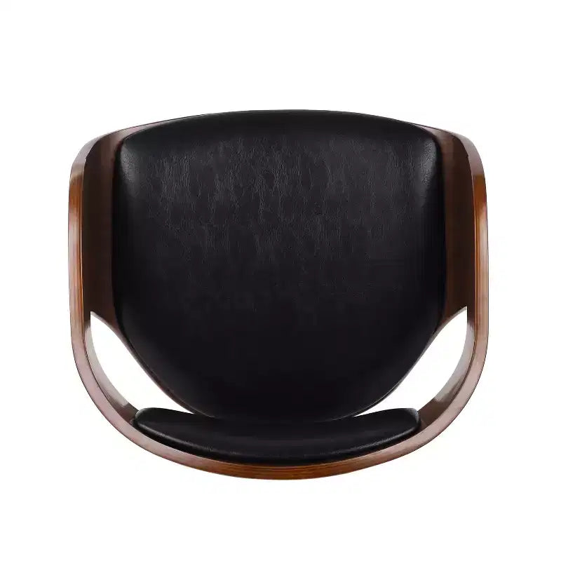 Tabouret de bar pivotant à 360°, tabouret de comptoir, chaise de salle à manger, tabouret de cuisine de pub, Noir et marron-ModernLuxe