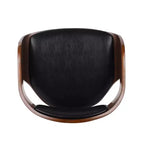 Tabouret de bar pivotant à 360°, tabouret de comptoir, chaise de salle à manger, tabouret de cuisine de pub, Noir et marron-ModernLuxe