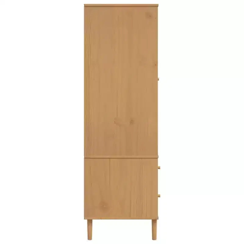 vidaXL SENJA Armoire de rangement Placard aspect rotin Bois de pin massif