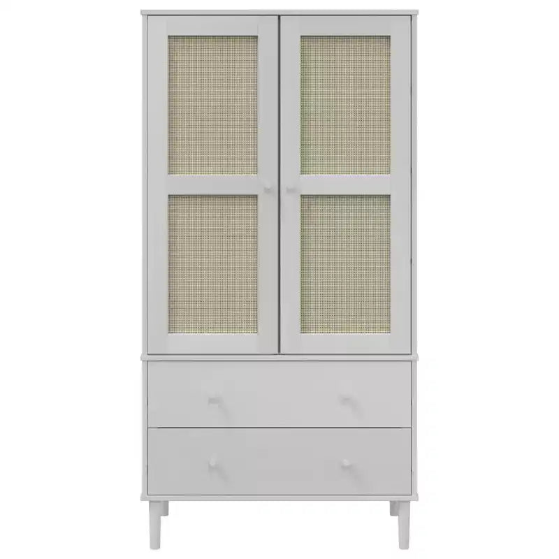 vidaXL SENJA Armoire de rangement Placard aspect rotin Bois de pin massif