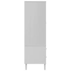 vidaXL SENJA Armoire de rangement Placard aspect rotin Bois de pin massif