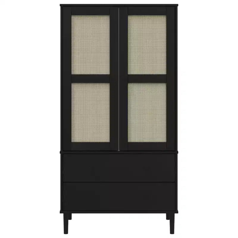 vidaXL SENJA Armoire de rangement Placard aspect rotin Bois de pin massif