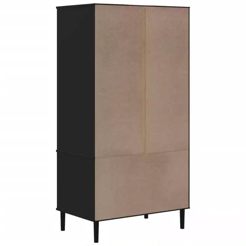 vidaXL SENJA Armoire de rangement Placard aspect rotin Bois de pin massif