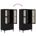 vidaXL SENJA Armoire de rangement Placard aspect rotin Bois de pin massif