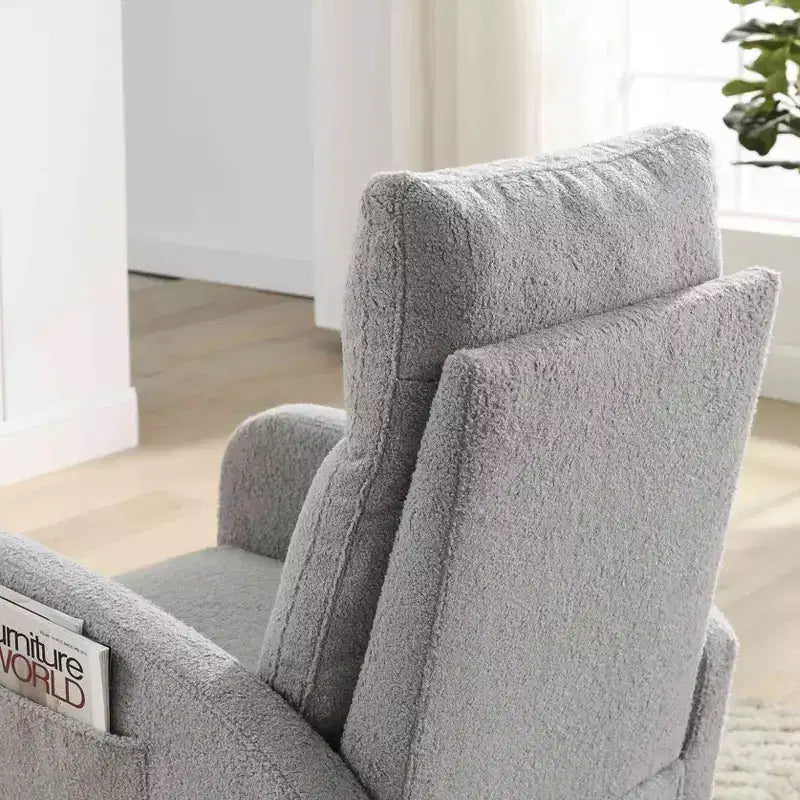 Fauteuil d'appoint moderne avec dossier haut Fauteuil de salon Fauteuil à bascule