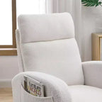 Fauteuil d'appoint moderne avec dossier haut Fauteuil de salon Fauteuil à bascule