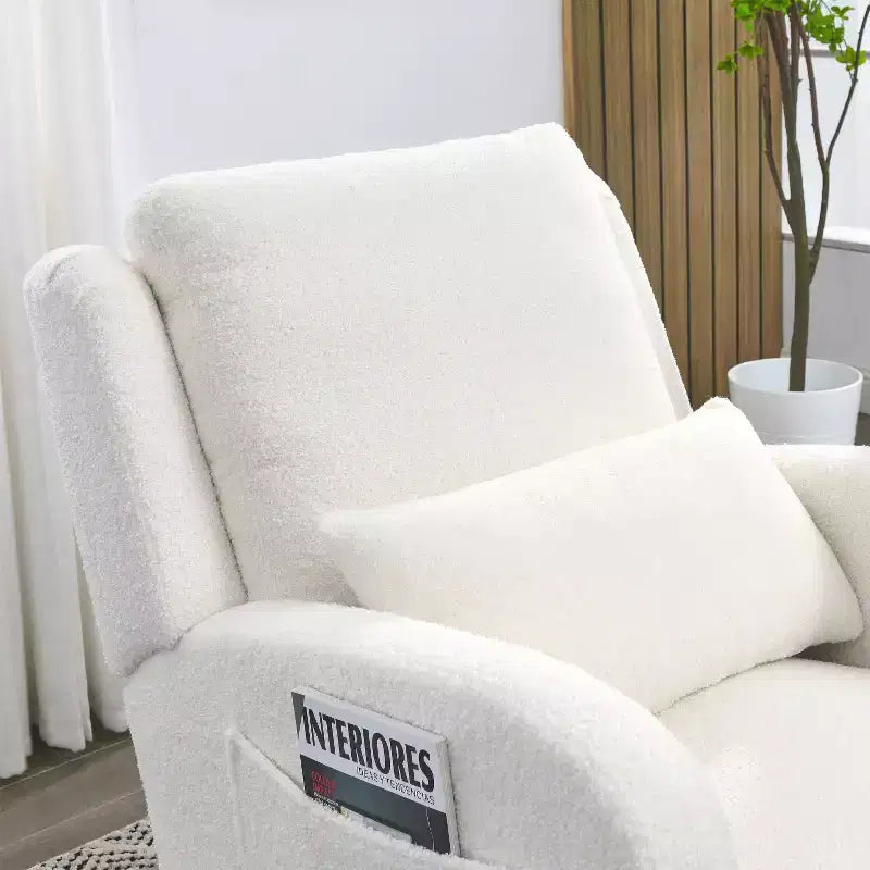 Fauteuil d'appoint moderne avec dossier haut Fauteuil de salon Fauteuil à bascule