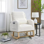Fauteuil d'appoint moderne avec dossier haut Fauteuil de salon Fauteuil à bascule