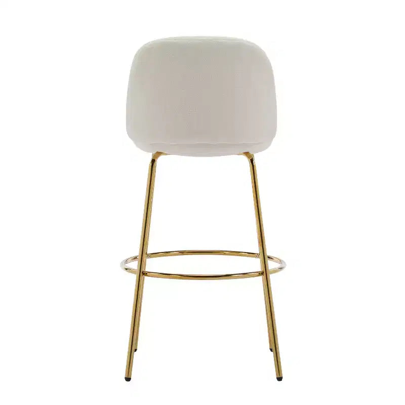 Christopher Knight Home Mads Tabourets de bar sans accoudoirs rembourrés avec cadre en métal pour l'intérieur (Lot de 2)