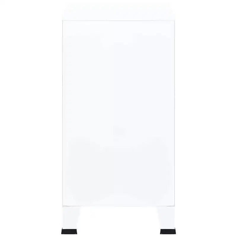 vidaXL Coffre de rangement Blanc Acier, plastique 75x40x80 cm - Blanc 80