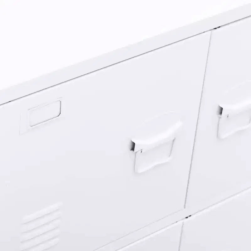 vidaXL Coffre de rangement Blanc Acier, plastique 75x40x80 cm - Blanc 80