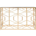 Sean Gold Leaf Console Table - AMH8342A - Gold - Safavieh Couture