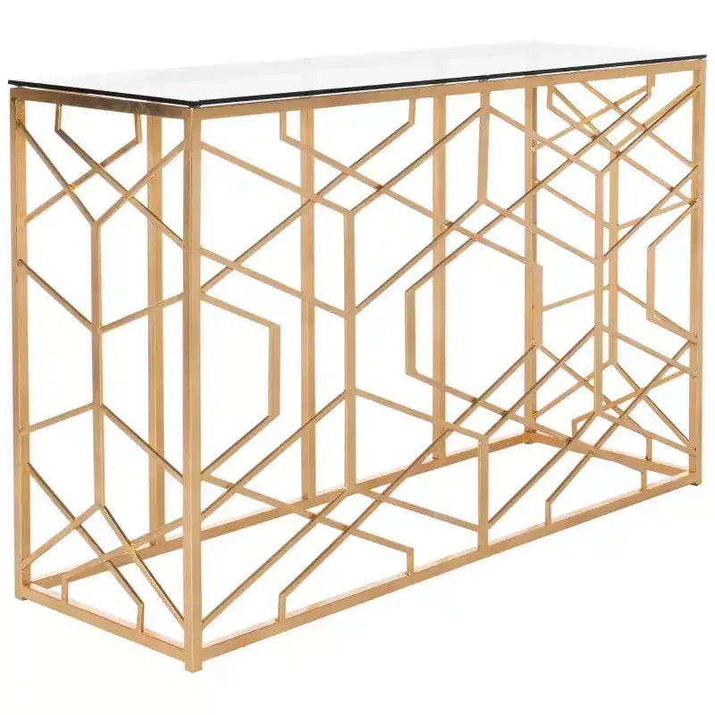 Console Sean Gold Leaf - AMH8342A - Or - Safavieh Couture