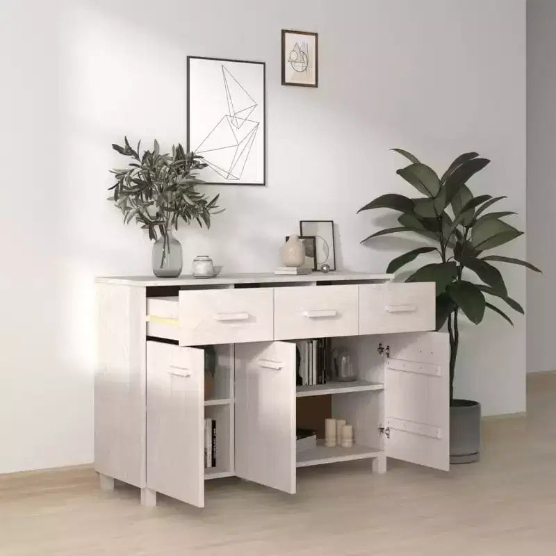 vidaXL HAMAR Buffet de bar avec tiroirs en pin massif