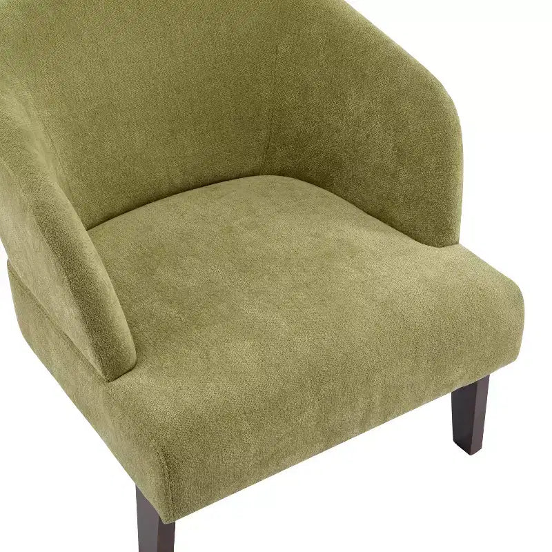Christopher Knight Home Carla Chaise d'appoint rembourrée moderne du milieu du siècle avec dossier incurvé