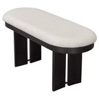 Ensemble de salle à manger Whisen 6 pièces en bois massif avec banc et chaises rembourrées pour cuisine ou salle à manger, style ferme moderne, disponible en 2 couleurs classiques