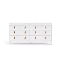 HomeStock Madrid 8 Drawer Double Dresser Modern Traditional Style 12345