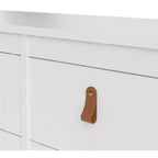 HomeStock Madrid Commode double à 8 tiroirs, style moderne traditionnel 12345