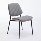 Chaises de salle à manger Vatros, lot de 2, style rétro moderne du milieu du siècle, en similicuir