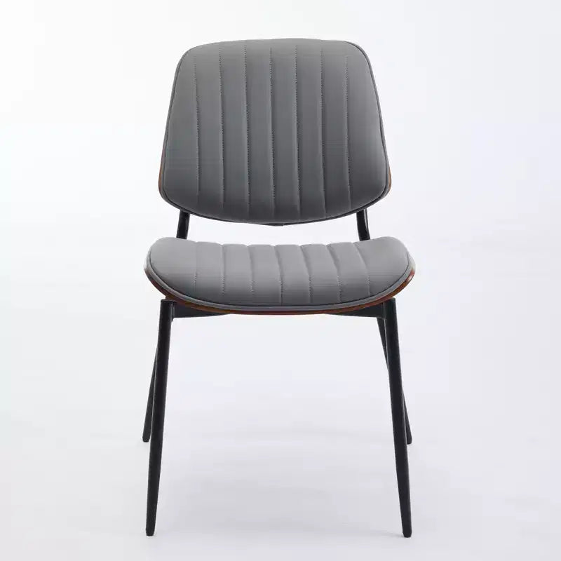 Chaises de salle à manger Vatros, lot de 2, style rétro moderne du milieu du siècle, en similicuir