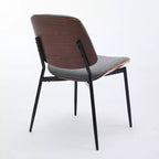 Chaises de salle à manger Vatros, lot de 2, style rétro moderne du milieu du siècle, en similicuir