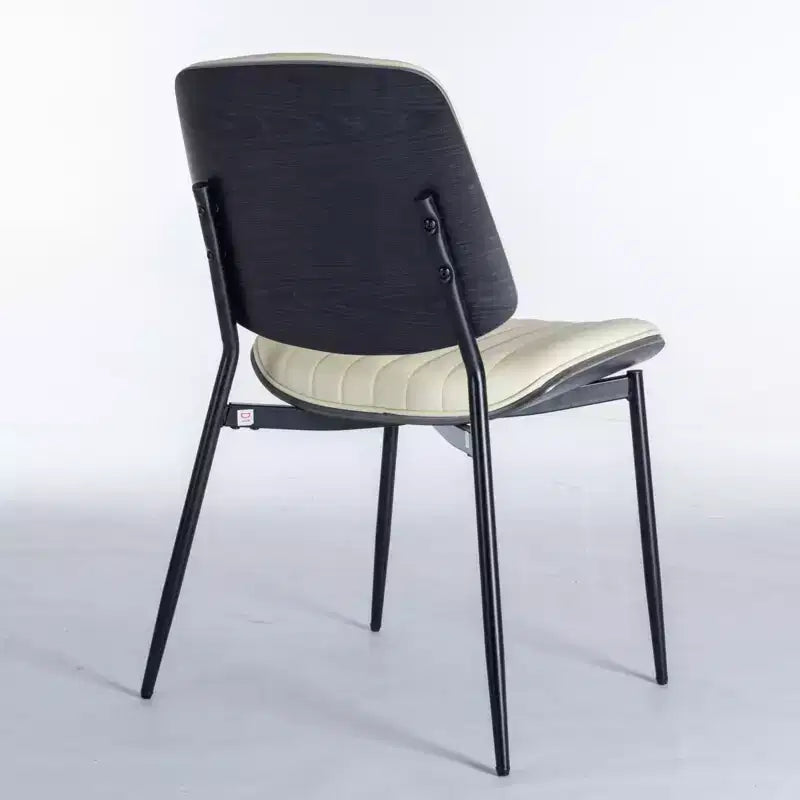 Chaises de salle à manger Vatros, lot de 2, style rétro moderne du milieu du siècle, en similicuir