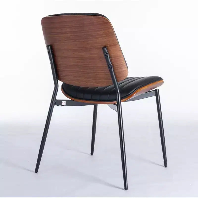 Chaises de salle à manger Vatros, lot de 2, style rétro moderne du milieu du siècle, en similicuir