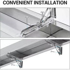 Support de distribution pliable en acier inoxydable 304, support de fenêtre/de service mural pour food truck, food trucks, grills, restaurants