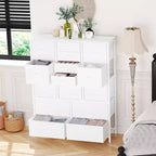 Commode à 15 tiroirs, commode de rangement en tissu, armoire de rangement peu encombrante pour chambre, couloir, salon