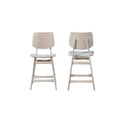New Classic Furniture,Oscar Wood Counter Dining Chairs in White Ash (Set of 2)