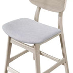 New Classic Furniture, chaises de comptoir de salle à manger Oscar Wood en frêne blanc (lot de 2)