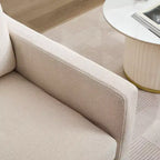 Fauteuil pivotant Okak 360° avec coussin de dossier amovible 29,92, fauteuil rembourré confortable pour salon, bureau, salle de repos