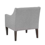 Fauteuil Okak - Chaise de salon contemporaine avec coussin en tissu capitonné - Fauteuil confortable pour salon de lecture et chambre à coucher