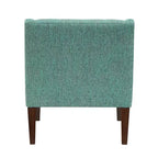 Fauteuil Okak - Chaise de salon contemporaine avec coussin en tissu capitonné - Fauteuil confortable pour salon de lecture et chambre à coucher