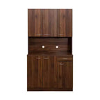CLIHOME Armoire haute 6 portes 180 cm, buffet de cuisine