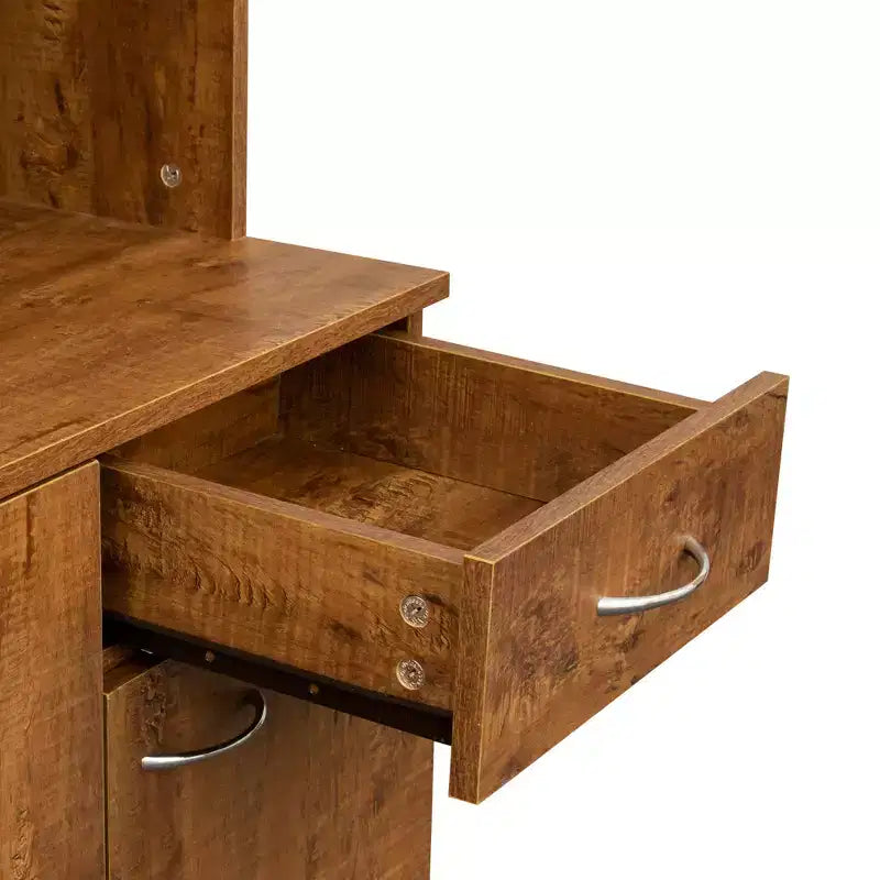CLIHOME Armoire haute 6 portes 180 cm, buffet de cuisine