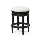 Maven Lane 26 Pullman Backless Swivel Counter Height Bar Stools with Fabric