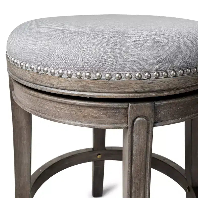 Tabouret de comptoir pivotant sans dossier Maven Lane Alexander avec revêtement en tissu, 27 po
