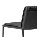 Tabouret de bar en métal Maven Lane Gerard avec siège en similicuir 29 po