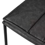 Tabouret de bar en métal Maven Lane Gerard avec siège en similicuir 29 po