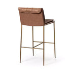 Tabouret de bar en métal Maven Lane Gerard avec siège en similicuir 29 po